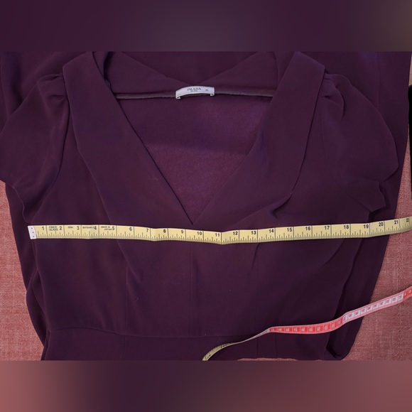 Prada Label Deep Purple Short Sleeve Dress Size 46 - Picture 15 of 16